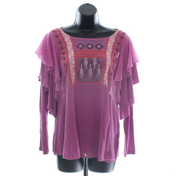 Free People La Cienega BOHO Blouse - Picture 2 of 3